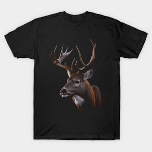 Majestic Deer Buck Stunning Buck Portrait T-Shirt